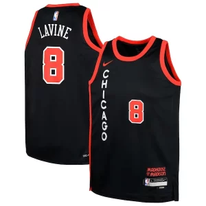 Clásico Sofisticado Práctico Zach LaVine Chicago Bulls Nike Youth Swingman Replica Jersey City Edition Black