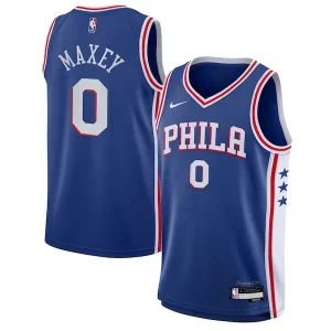 Clásico Tyrese Maxey Philadelphia 76ers Nike Youth Swingman Jersey Icon Edition Royal