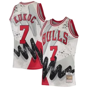 Comodo Chulo Toni Kukoc Chicago Bulls Hardwood Classics 1995/96 Hyper Hoops Swingman Jersey White