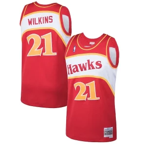 Comodo Cool Dominique Wilkins Atlanta Hawks 1986/87 Hardwood Classics Swingman Jersey Red