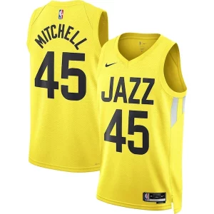 Comodo Donovan Mitchell Utah Jazz Nike Unisex Swingman Jersey Icon Edition Gold