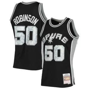 Comodo Duradero David Robinson San Antonio Spurs 1998/99 Hardwood Classics NBA 75th Anniversary Diamond Swingman Jersey Black