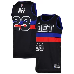 Comodo Jaden Ivey Detroit Pistons Jordan Brand Unisex Swingman Jersey Statement Edition Black