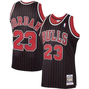 Comodo Michael Jordan Chicago Bulls 1995/96 Hardwood Classics Authentic Jersey Black/Scarlet/White