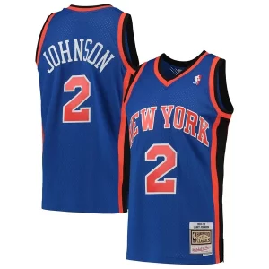 Comodo Resistente Larry Johnson New York Knicks 1998/99 Hardwood Classics Swingman Jersey Blue