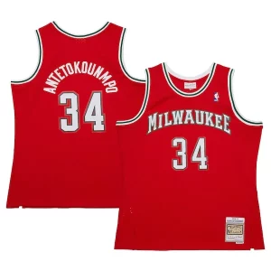 Comodo Robusto Fantástico Giannis Antetokounmpo Milwaukee Bucks 2014/15 Hardwood Classics Swingman Jersey Red