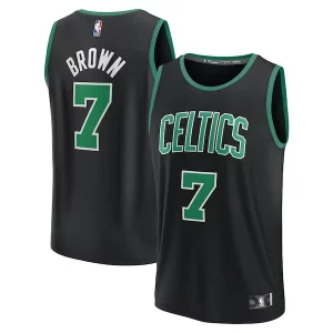 Duradero Perfecto Jaylen Brown Boston Celtics Youth Fast Break Replica Player Jersey Statement Edition Black
