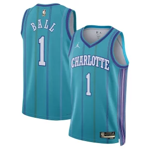 Comodo Sofisticado Fácil de llevar LaMelo Ball Charlotte Hornets Jordan Brand Unisex 2023/24 Swingman Replica Jersey Classic Edition Teal