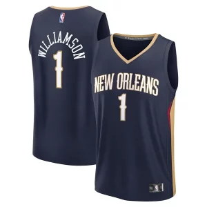 Clásico Zion Williamson New Orleans Pelicans Youth Fast Break Replica Player Jersey Icon Edition Navy