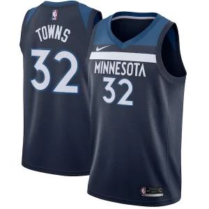 Cool Chulo Karl Anthony Towns Minnesota Timberwolves Nike Swingman Jersey Navy Icon Edition