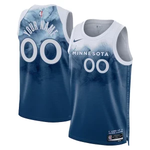 Cool Duradero Resistente Minnesota Timberwolves Nike Unisex 2023/24 Custom Swingman Jersey Blue City Edition
