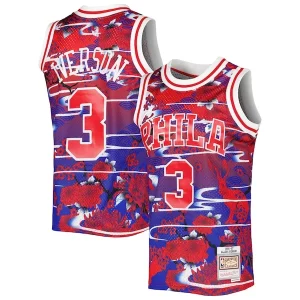 Cool Fácil de llevar Allen Iverson Philadelphia 76ers 1996/97 Hardwood Classics Lunar New Year Swingman Jersey Red