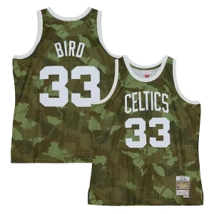 Cool Fantástico Sofisticado Larry Bird Boston Celtics Hardwood Classics 1985/86 Ghost Green Swingman Jersey Camo