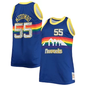 Cool Ideal Dikembe Mutombo Denver Nuggets Big & Tall 1991/92 NBA 75th Anniversary Diamond Swingman Jersey Blue