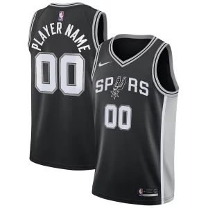 Cool Sofisticado Único San Antonio Spurs Nike Swingman Custom Jersey Black Icon Edition