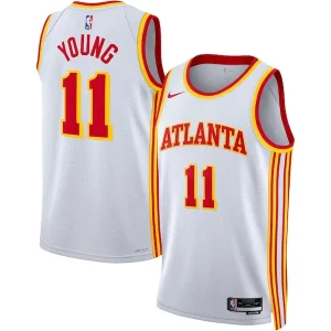 Cool Trae Young Atlanta Hawks Nike Unisex Swingman Jersey Association Edition White/Red