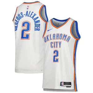 Estupendo Único Increíble Shai Gilgeous Alexander Oklahoma City Thunder Nike Unisex Swingman Jersey Association Edition White