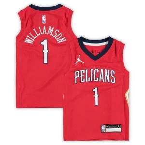 Cool Zion Williamson New Orleans Pelicans Jordan Brand Preschool 2020/21 Fast Break Replica Jersey Statement Edition Red