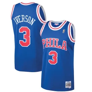 Delicioso Comodo Allen Iverson Philadelphia 76ers 1996/97 Hardwood Classics Swingman Jersey Royal
