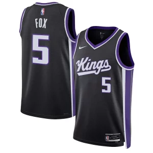 Hermoso De'Aaron Fox Sacramento Kings Nike Unisex Swingman Jersey Association Edition Black