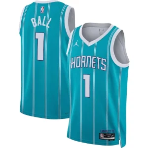 Delicioso Cool Resistente LaMelo Ball Charlotte Hornets Jordan Brand Unisex Swingman Jersey Icon Edition Teal/White