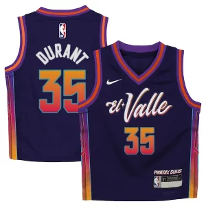 Delicioso Elegante Increíble Kevin Durant Phoenix Suns Nike Toddler 2023/24 Swingman Replica Jersey City Edition Purple