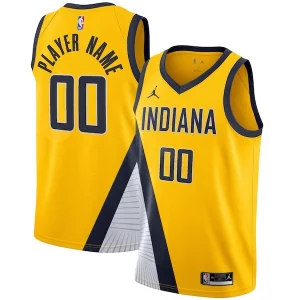 Delicioso Estupendo Ideal Indiana Pacers Jordan Brand Swingman Custom Jersey Statement Edition Gold