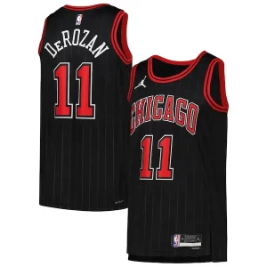 Delicioso Hermoso Fácil de llevar DeMar DeRozan Chicago Bulls Jordan Brand Unisex Swingman Jersey Statement Edition Black