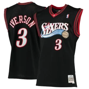 Delicioso Lujoso Robusto Allen Iverson Philadelphia 76ers 2000/01 Hardwood Classics Swingman Jersey Black