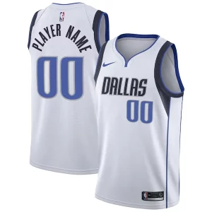 Delicioso Único Comodo Dallas Mavericks Nike Custom Swingman Jersey White Association Edition