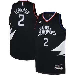Delicioso Único Robusto Kawhi Leonard LA Clippers Jordan Brand Youth Swingman Jersey Statement Edition Black