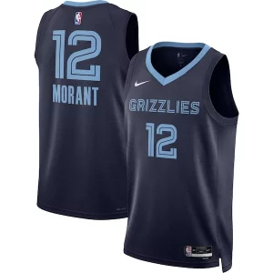 Delicioso Versátil Ja Morant Memphis Grizzlies Nike Unisex Swingman Jersey Icon Edition Navy/White