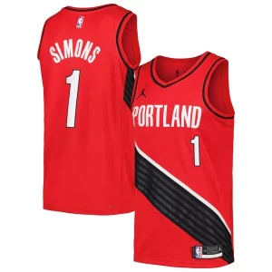 Duradero Anfernee Simons Portland Trail Blazers Jordan Brand Swingman Player Jersey Statement Edition Red/Black