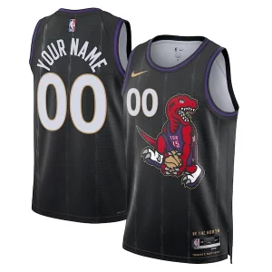 Duradero Cool Ideal Toronto Raptors Nike Unisex 2024/25 Custom Swingman Jersey City Edition Black