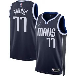 Duradero Cool Resistente Luka Dončić Dallas Mavericks Jordan Brand Unisex Swingman Jersey Statement Edition Navy