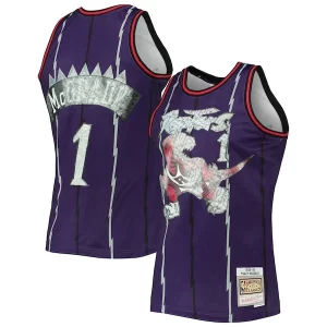 Duradero Fácil de llevar Chulo Tracy McGrady Toronto Raptors 1998/99 Hardwood Classics NBA 75th Anniversary Diamond Swingman Jersey Purple