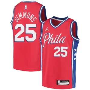 Duradero Hermoso Ben Simmons Philadelphia 76ers Jordan Brand Youth 2020/21 Swingman Player Jersey Statement Edition Red