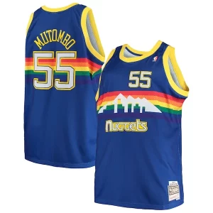 Duradero Increíble Elegante Dikembe Mutombo Denver Nuggets 1991/92 Big & Tall Hardwood Classics Swingman Jersey Royal