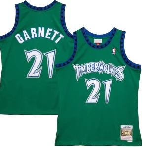 Duradero Maravilloso Cool Kevin Garnett Minnesota Timberwolves 1997/98 Hardwood Classics Reload 2.0 Swingman Jersey Green