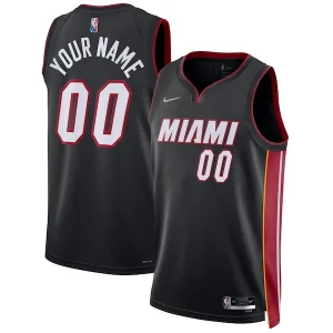 Duradero Original Fácil de llevar Miami Heat Nike 2021/22 Diamond Swingman Custom Jersey Icon Edition Black