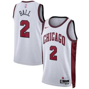 Duradero Original Lonzo Ball Chicago Bulls Nike Unisex 2022/23 Swingman Jersey City Edition White