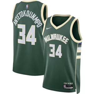 Duradero Perfecto Encantador Giannis Antetokounmpo Milwaukee Bucks Nike Unisex Swingman Jersey Icon Edition Hunter Green/White