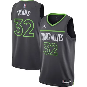 Duradero Perfecto Karl Anthony Towns Minnesota Timberwolves Jordan Brand Unisex Swingman Jersey Statement Edition Charcoal