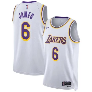 Duradero Único Bonito LeBron James Los Angeles Lakers Nike Unisex Swingman Jersey Association Edition White