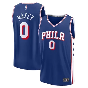 Elegante Bonito Increíble Tyrese Maxey Philadelphia 76ers Big & Tall Fast Break Jersey Icon Edition Royal