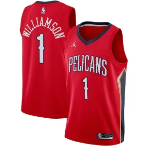 Elegante Chulo Zion Williamson New Orleans Pelicans Jordan Brand 2020/21 Swingman Jersey Statement Edition Red