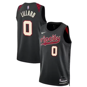 Elegante Damian Lillard Portland Trail Blazers Nike Unisex 2023/24 Swingman Jersey Black City Edition