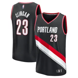 Fantástico Donovan Clingan Portland Trail Blazers 2024 NBA Draft Fast Break Player Jersey Icon Edition Black