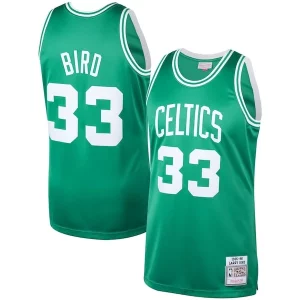 Elegante Fantástico Larry Bird Boston Celtics 1985/86 Hardwood Classics Authentic Jersey Kelly Green