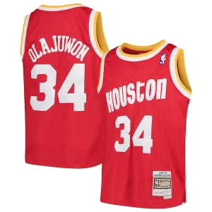 Elegante Hakeem Olajuwon Houston Rockets Youth Swingman Throwback Jersey Red